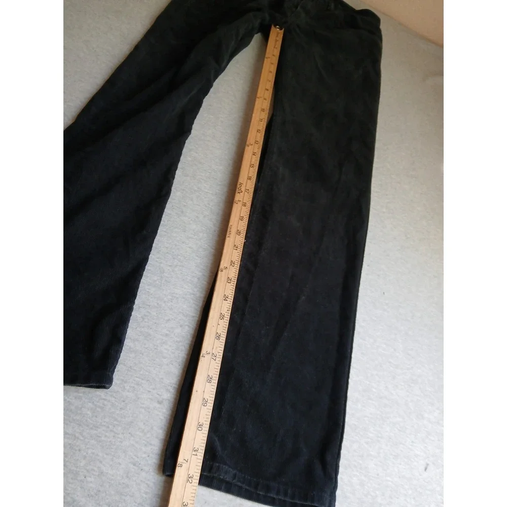 Levis Corduroy Pants 32x32 505 Straight Leg Stretch Comfort Preppy Black